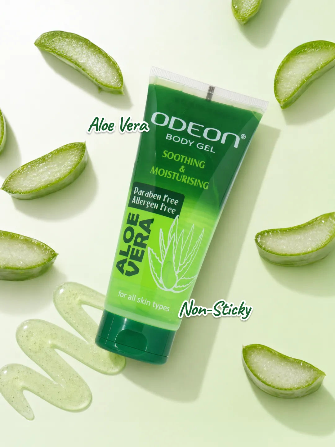 ODEON Aloe Vera Face Gel | Soothing Hydrating Gel Moisturizer for All Skin Types | 100ml