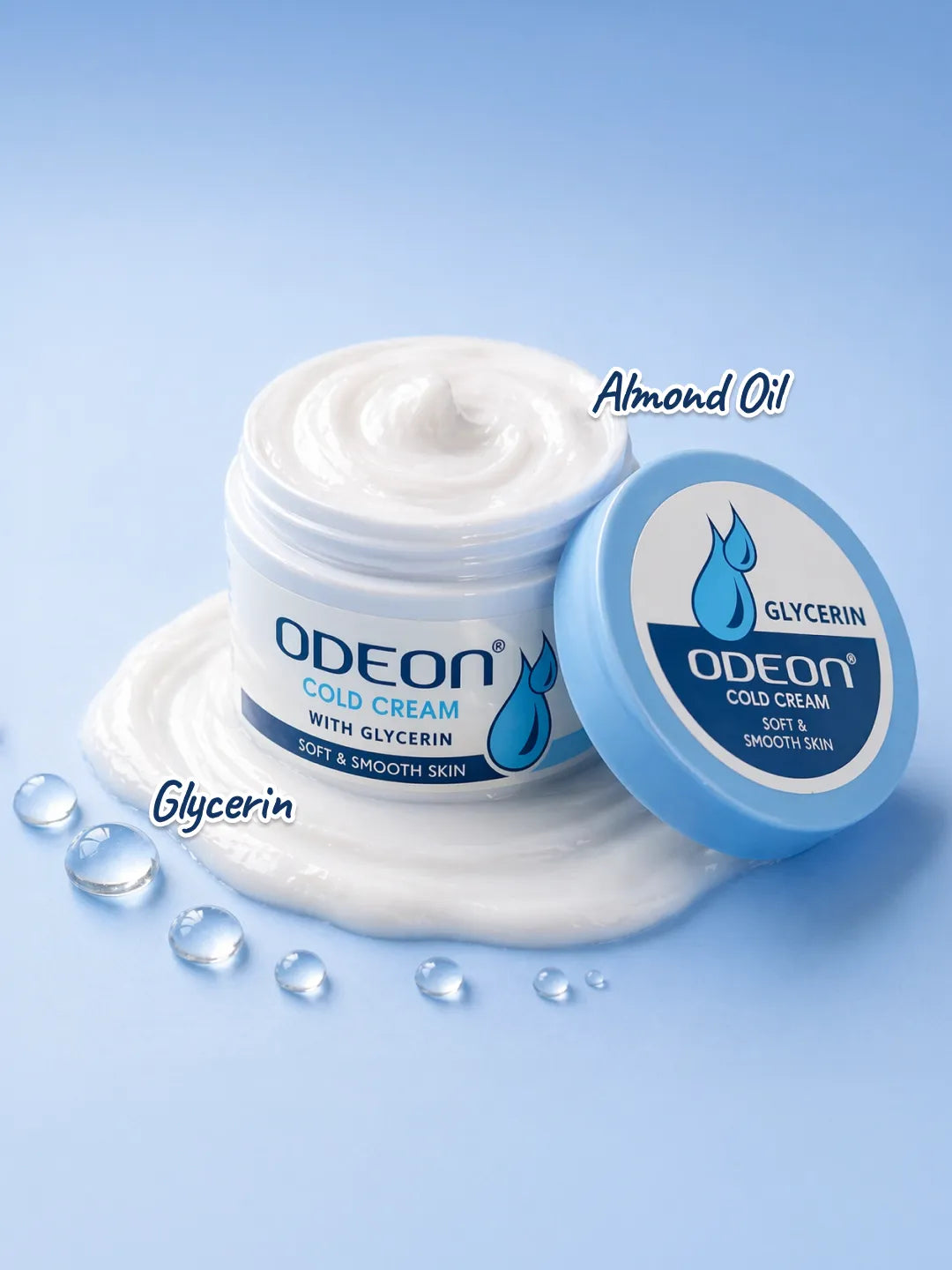 ODEON Hydrating Cold Cream for Dry & Sensitive Skin | Powered by Glycerin | 200ml