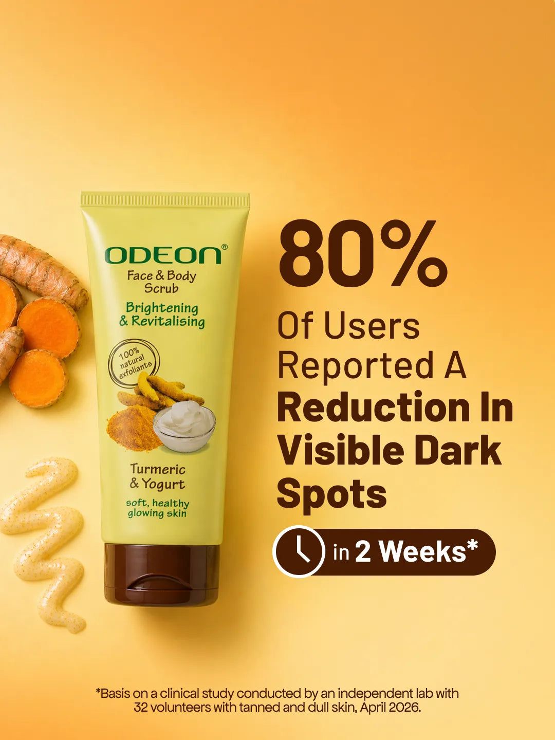 Turmeric & Yogurt Face Scrub for Dark Spots & Pigmentation