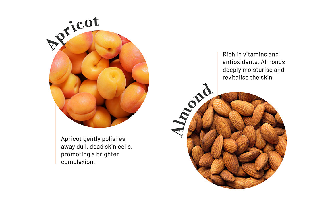 ODEON Apricot & Almond Face Scrub for Blackheads | Nourishing Vitamin Scrub | 100ml