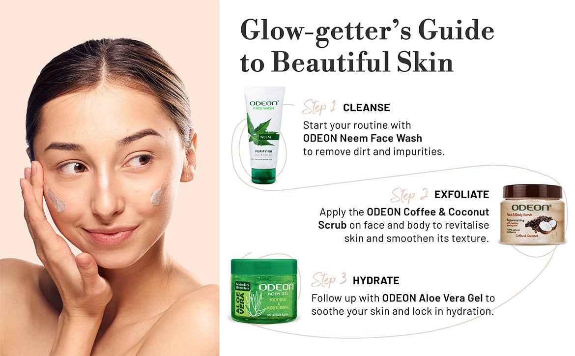 ODEON Coffee & Coconut Body Scrub for De-Tan, Smooth Skin & Natural Glow | 300ml