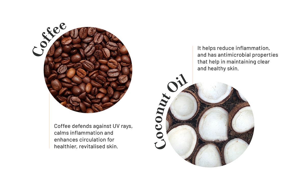 ODEON Coffee & Coconut Face Scrub for De-Tan & Dull Skin | Natural Exfoliating Scrub | 100ml