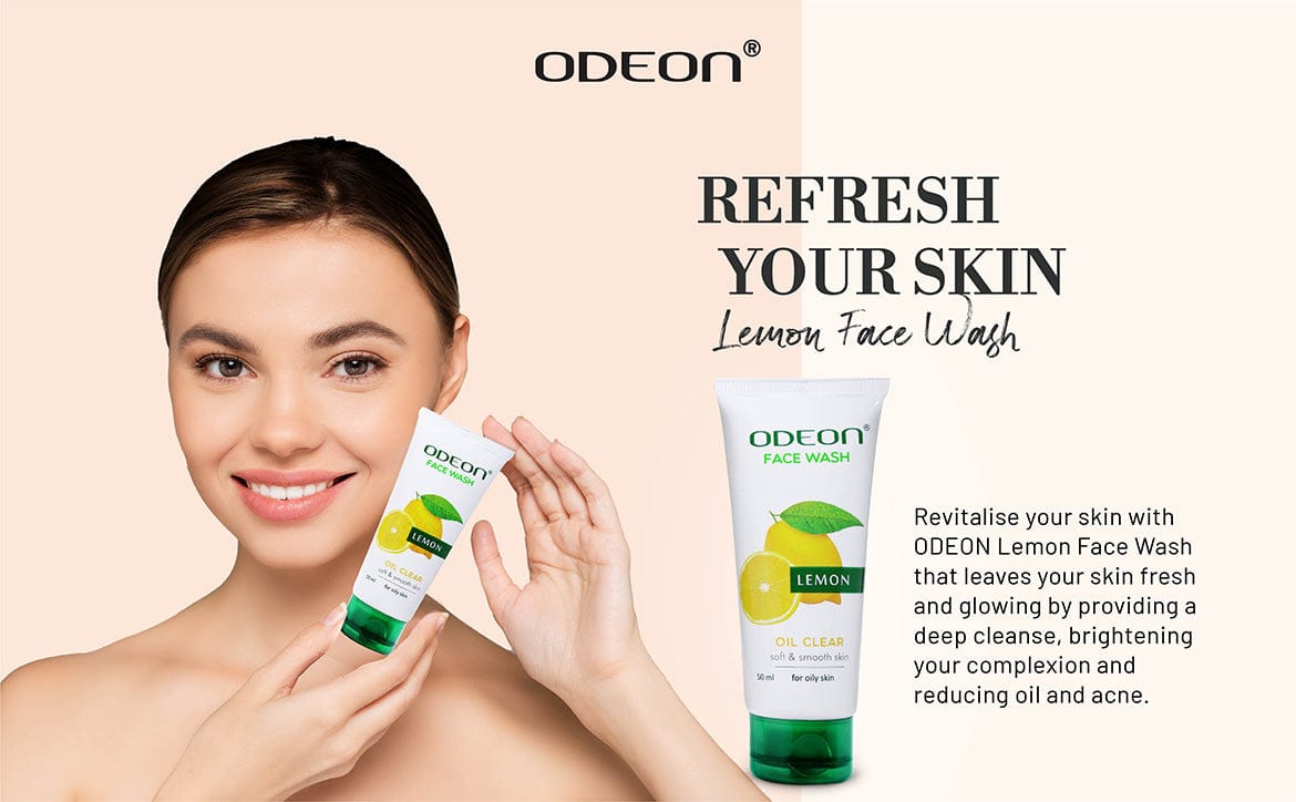 ODEON Lemon Face Wash for Oily Skin | Oil Control & Refreshing Cleanser