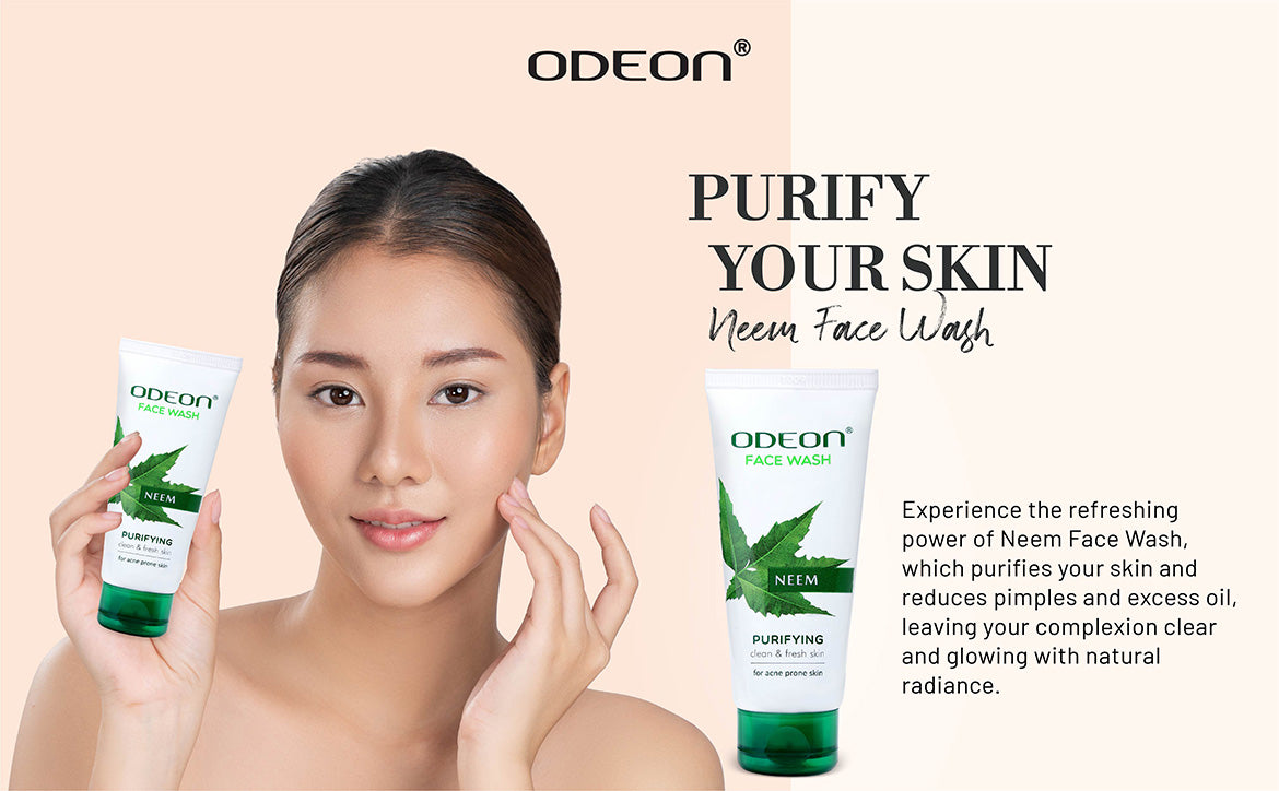ODEON Neem Face Wash for Anti-Acne & Oil Control | Deep Cleansing Facial Cleanser | 100ml