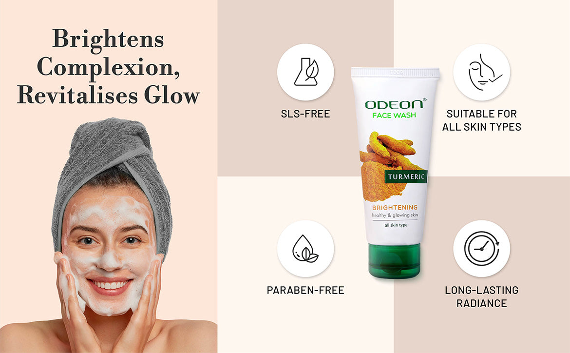 Turmeric Face Wash for Bright & Clear Skin | Gentle Daily Facial Cleanser