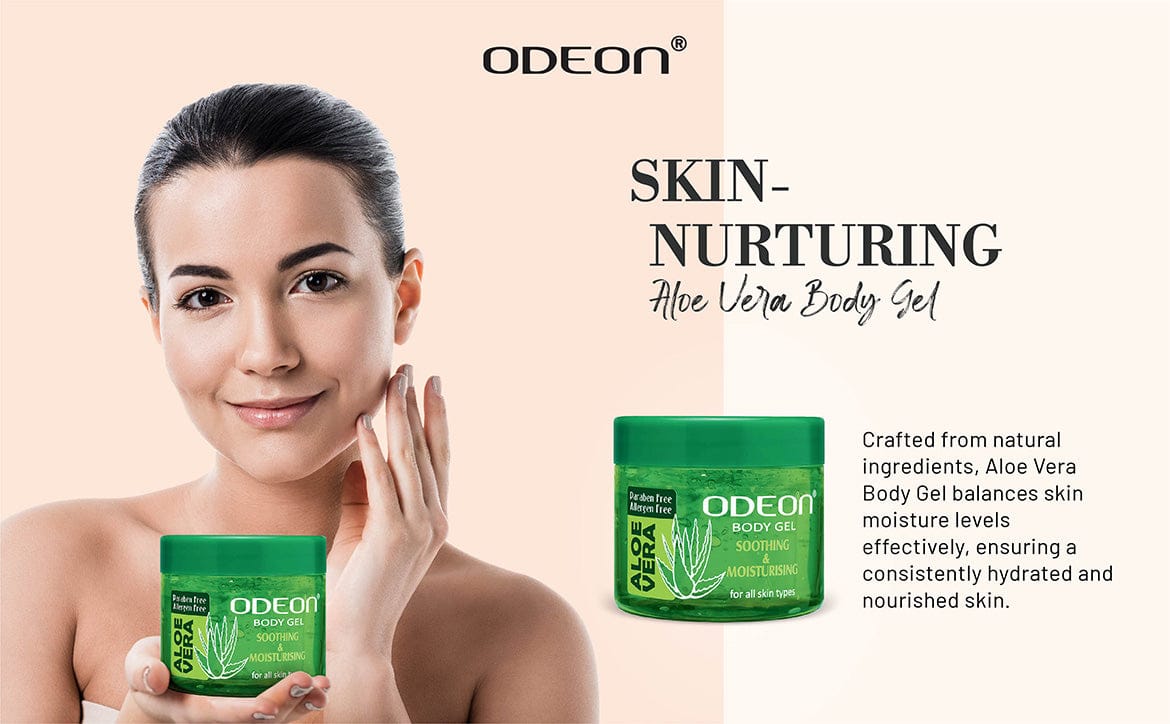 Aloe Vera Body Gel balances skin moisture levels effectively, ensuring a consistently hydrated and nourished skin.