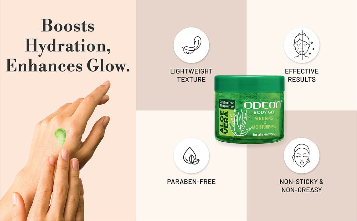 Aloe Vera Body Gel balances skin moisture levels effectively, ensuring a nourished skin and Boots Hydration & Enhances Glow.