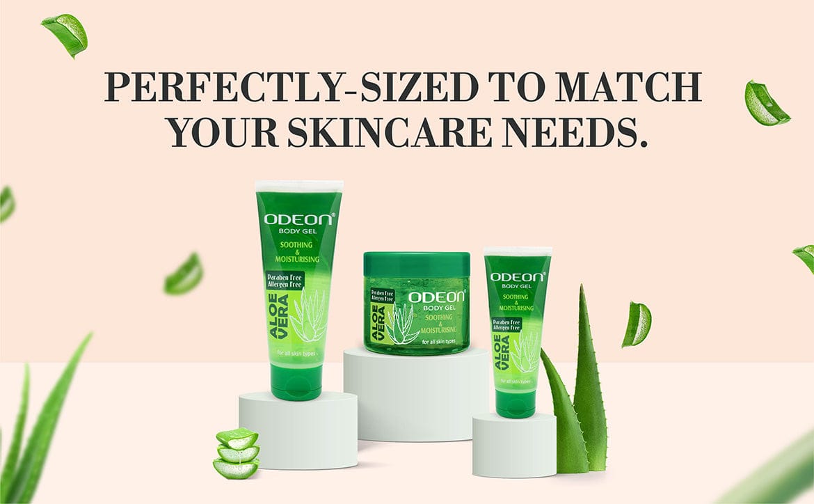 Aloe Vera Body Gel balances skin moisture levels effectively, ensuring a consistently hydrated and nourished skin.