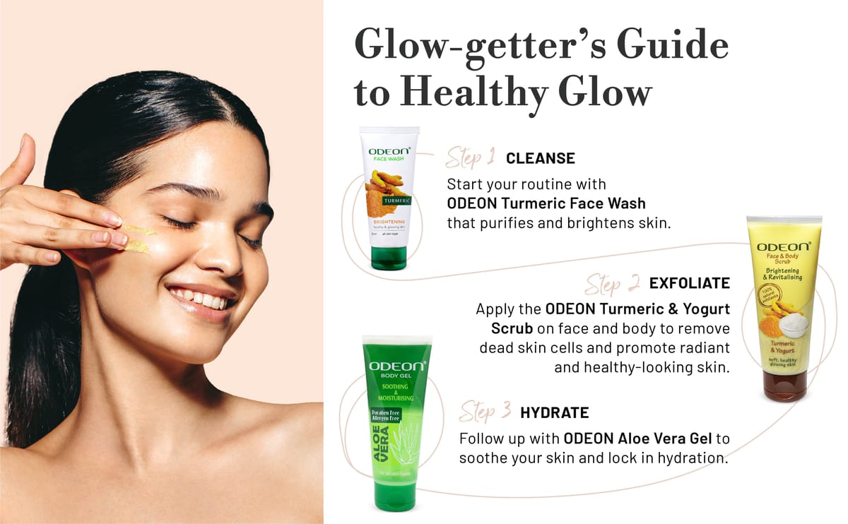ODEON Turmeric & Yogurt Face Scrub for Dark Spots & Pigmentation | Natural Brightening Exfoliator