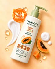 ODEON Glow Shield Body Lotion with Papaya & Niacinamide
