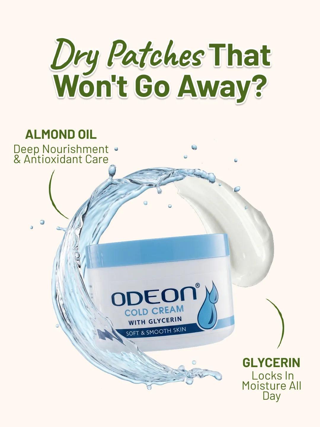 ODEON Cold Cream for Deep Hydration & Winter Protection | Glycerin Moisturizer | 50ml