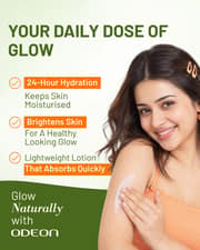 ODEON Glow Shield Body Lotion with Papaya & Niacinamide