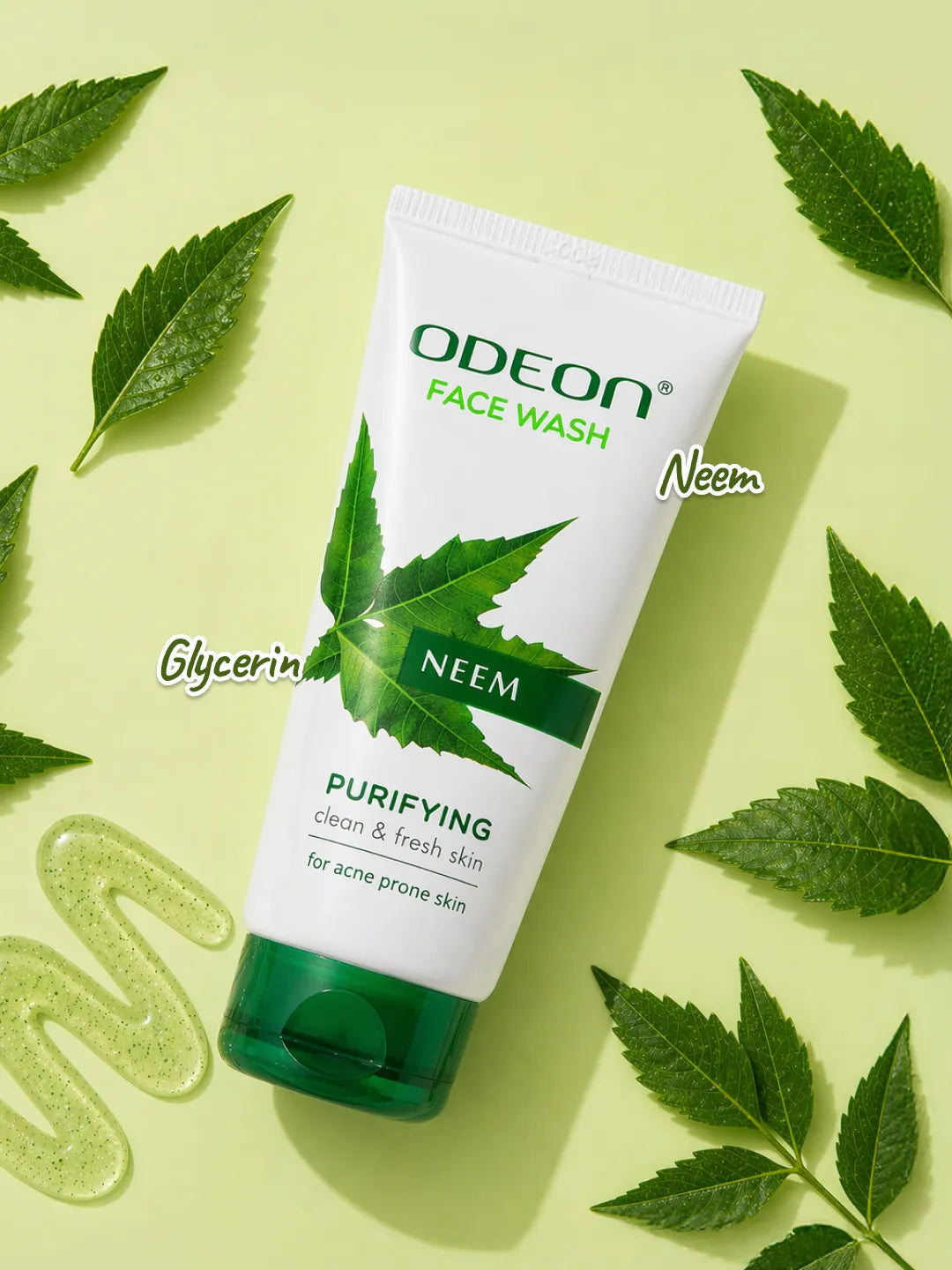 ODEON Neem Face Wash for Anti-Acne & Oil Control | Deep Cleansing Facial Cleanser | 100ml