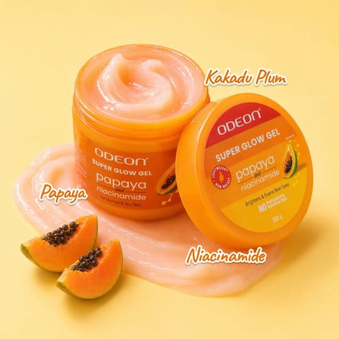 Super Glow Gel with Papaya & Niacinamide | Brightening Gel Moisturizer