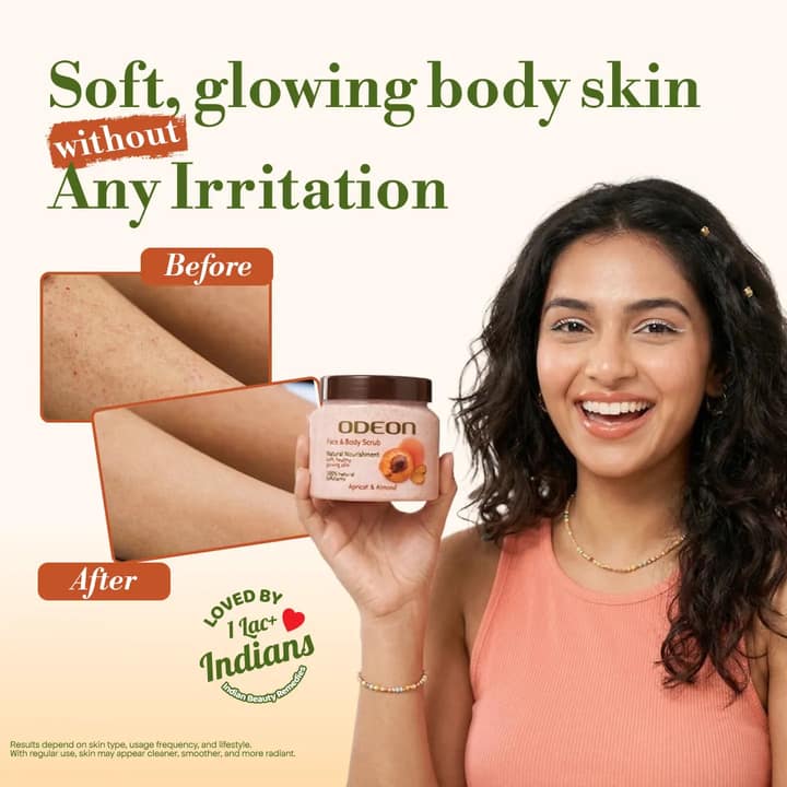 Apricot & Almond Body Scrub for Detan & Smooth Skin