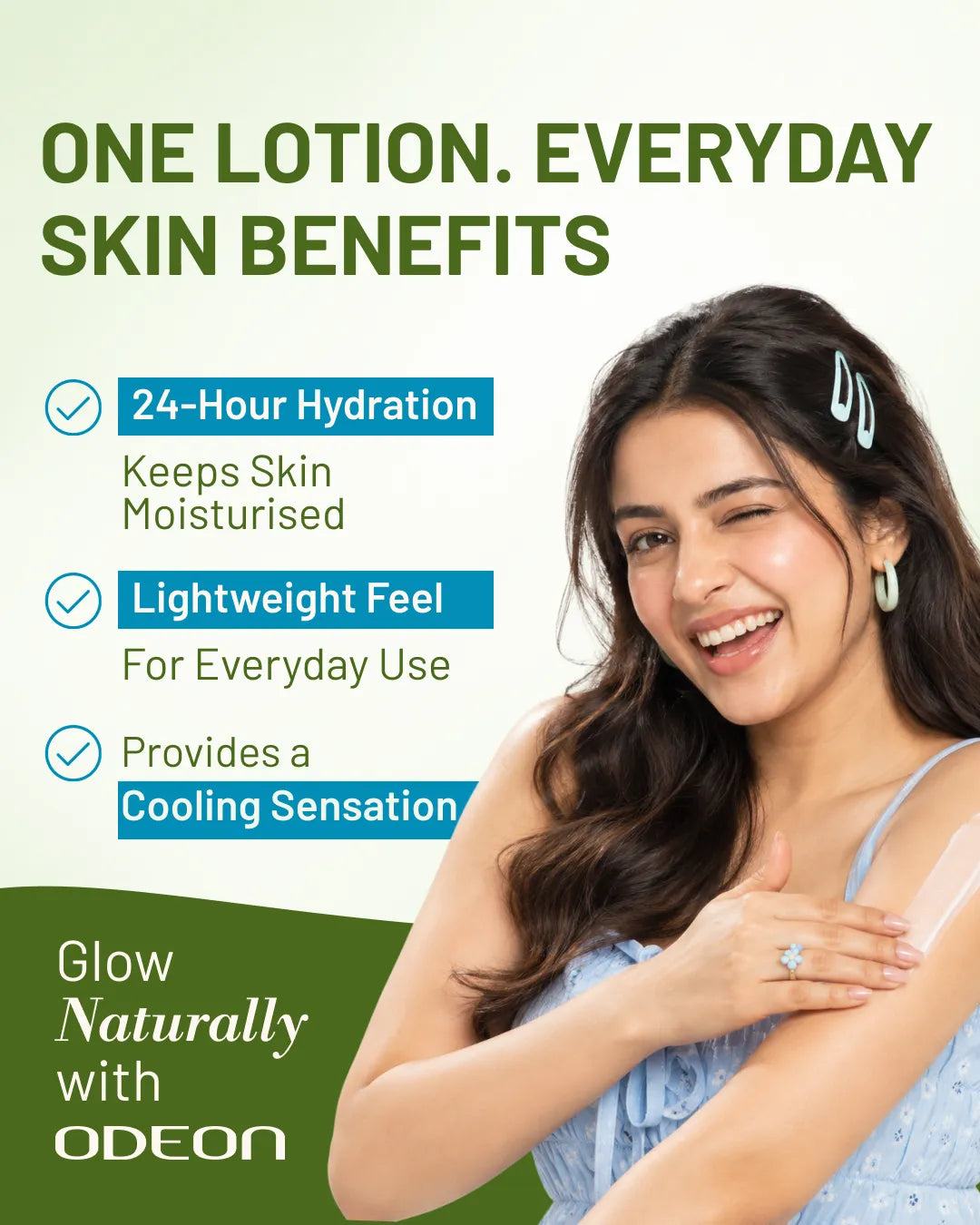 ODEON Cooling Hydration Body Lotion with Aloe Vera & Hyaluronic Acid | 400ml