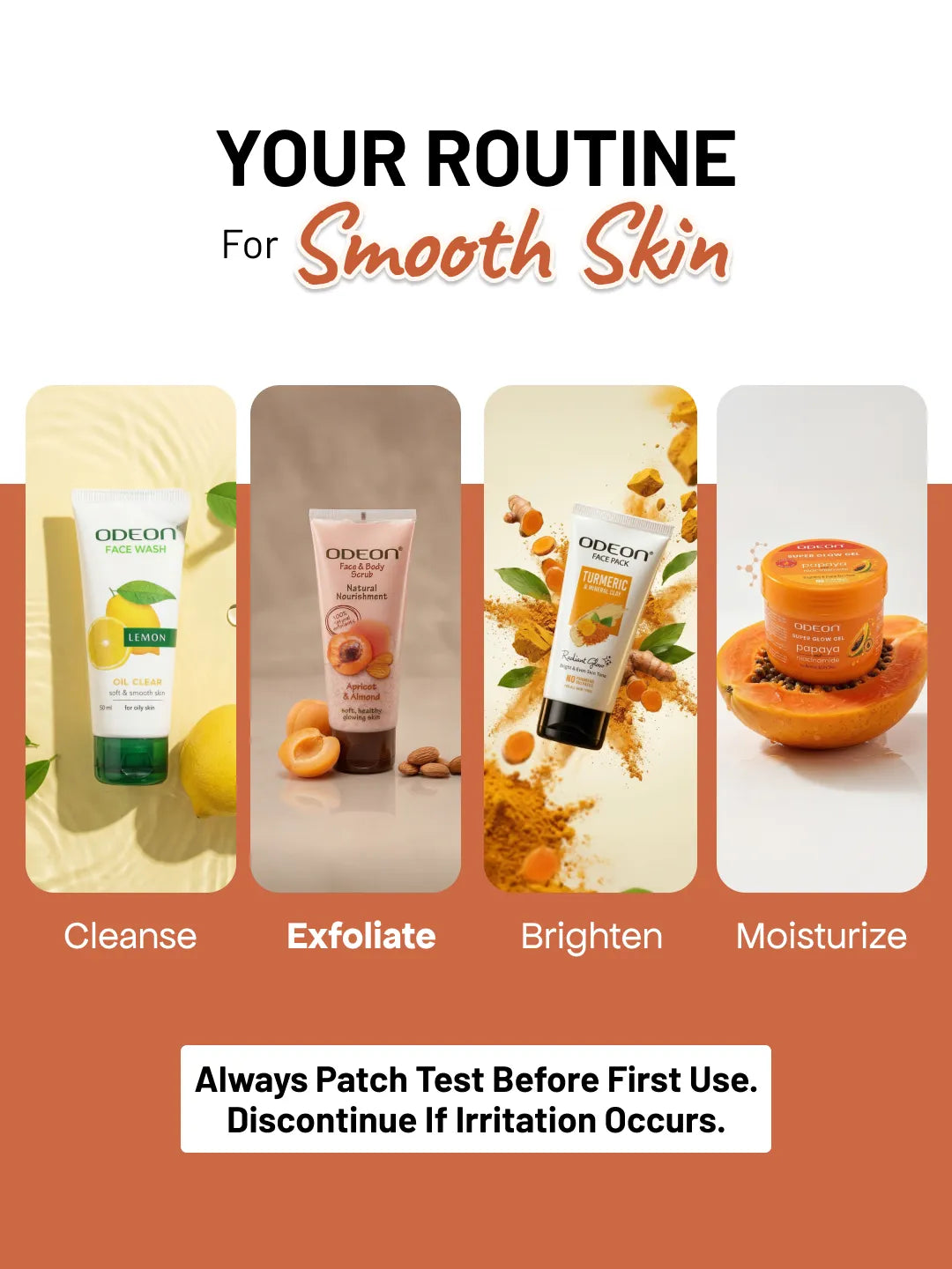ODEON Apricot & Almond Face Scrub for Blackheads | Nourishing Vitamin Scrub | 100ml