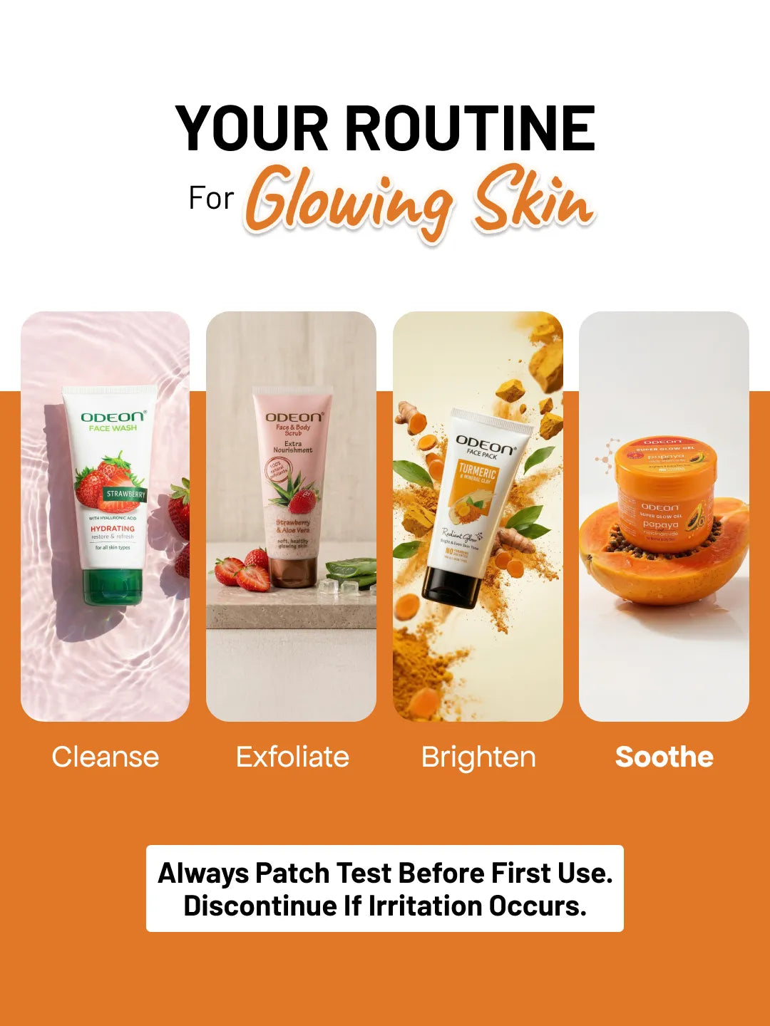 ODEON Super Glow Gel with Papaya & Niacinamide | Brightening Face Gel Moisturizer | 200ml